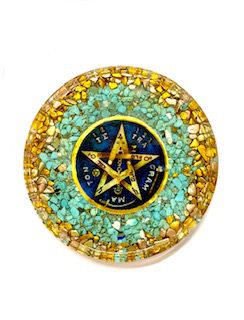 plato de orgon con tetragrammaton