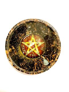 plato de orgon con tetragrammaton
