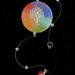 colgante de pared de orgonn con arbol de la vida