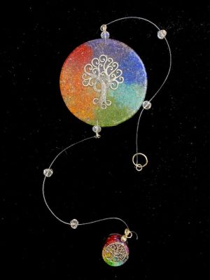 colgante de pared de orgonn con arbol de la vida