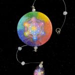 colgante de pared de orgon con cubo de metatron