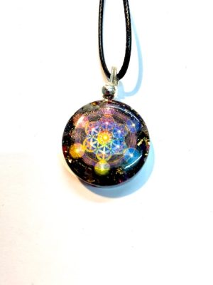 colgante orgon cubo de metatron