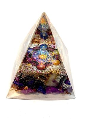 Piramide de orgon con cubo de metatron