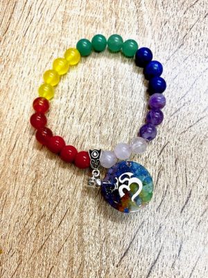 pulsera de orgon con om