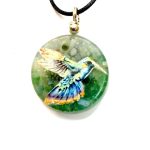 colgante orgon con colibri