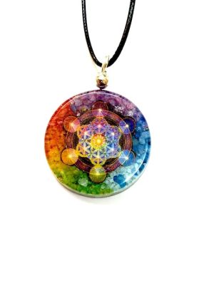 colgante de orgon conn cubo de metatron