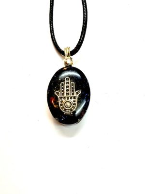colgante de orgon con mano de fatima