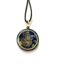 colgante de orgon con mano de fatima