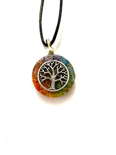 colgante de orgonita con arbol de la vida