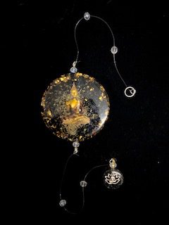 colgante pared orgon con buda