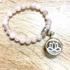 pulsera con orgon de flor de loto
