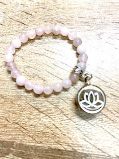 pulsera con orgon de flor de loto