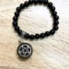 pulsera de onix con orgon de pentaculo