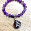 pulsera de amatista con orgon triqueta