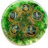 plato de orgon con simbolos de reiki