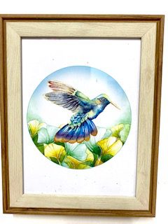 cuadro con colibri mensajero