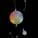 colgante de pared con semilla de la vida