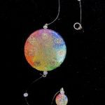 colgante de pared de orgon con siete chakras